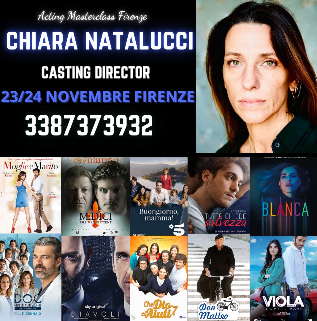 MASTERCLASS CON CASTING CHIARA NATALUCCI IL 23-24 NOVEMBRE